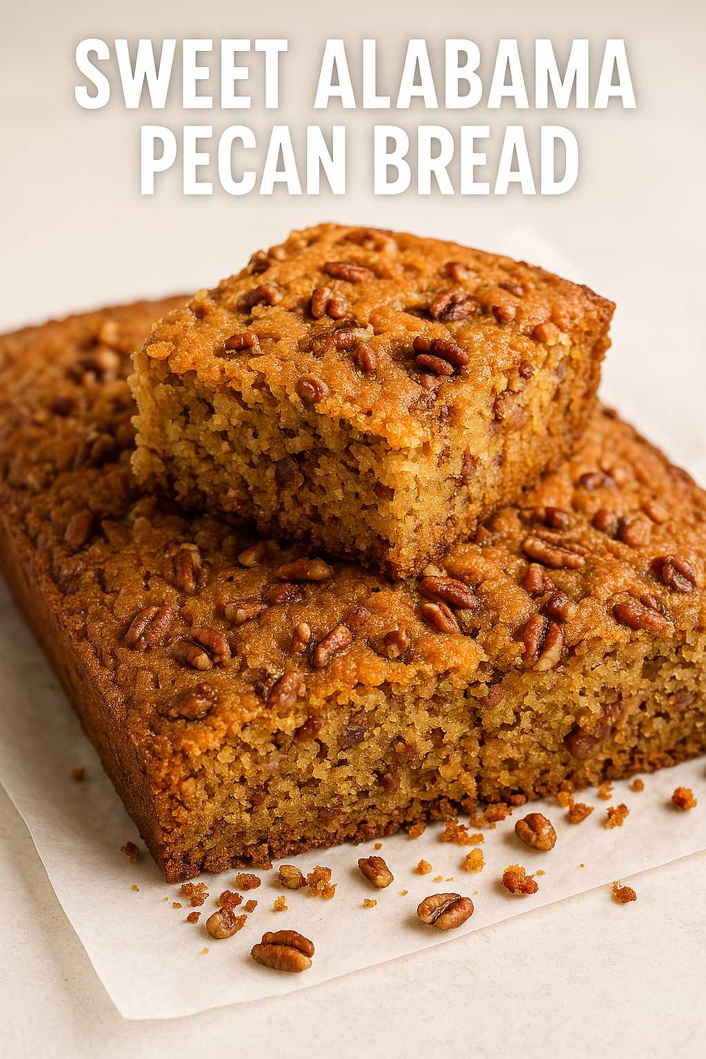 Sweet Alabama Pecan Bread Recipe (Moist, Nutty & Southern-Style